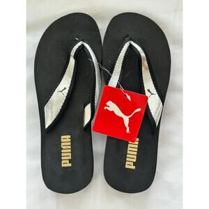 Puma women’s flip flops NEW Black Size 7
